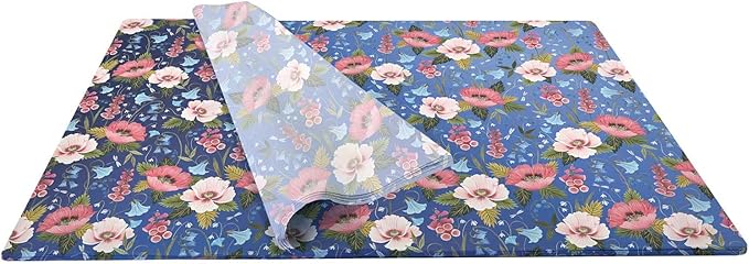 Colors of Rainbow - Blooming - 12 Sheets, 20 inch X 29 inch - Italian Print Tissue Paper for Decoupage Gift Basket Gift Bag Party Crafts (Blooming)