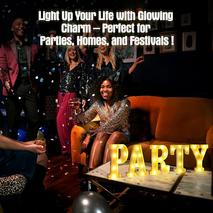 Light Up Letters L,LED Sign Marquee Letters 26 Alphabet for Party Birthday Name,Wedding,Christmas Decorations,Personalized Name Sign Letter for Centerpieces Table and Wall Decor