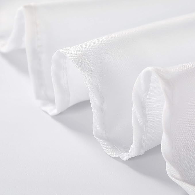 70 inch Round Tablecloth Washable Polyester Table Cloth Decorative Table Cover for Wedding Party Dining Banquet（70 inch,White）