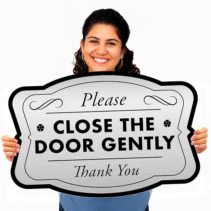 SPEEDYORDERS Custom Metal Signs, Personalized Aluminum Signs, 36x24 In, Brushed Silver, Words & Quotes, Home Decor, Business Signage