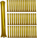 48pcs Round Head Boom Sticks Thunder Sticks Cheering Sticks Team Spirit Plastic Cheerleading Spirit Stick Clapper Inflatable Noise Maker Sports Supply (Golen)