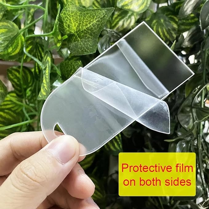 50Pcs Acrylic Place Card for Wedding Frosting Acrylic DIY Table Seating Cards Wedding Supplies with Rose Ribbon