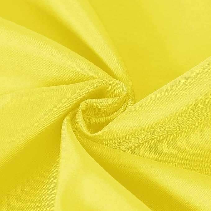 Cupuamon Square Tablecloth 70x70 inch Washable Polyester Fabric Table Cloth for Wedding Party Dining Banquet Decoration（70x70,Yellow）