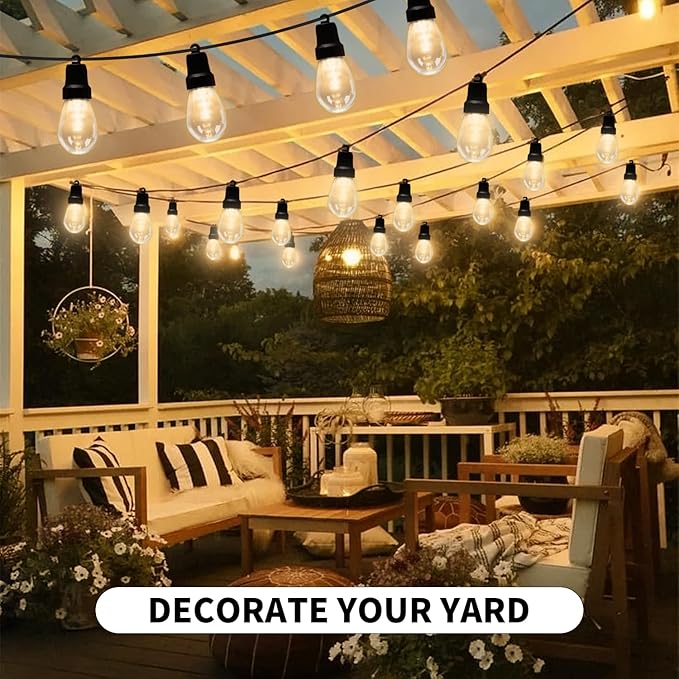 LED String Lights 75 FT Outdoor Patio Lights with App Control