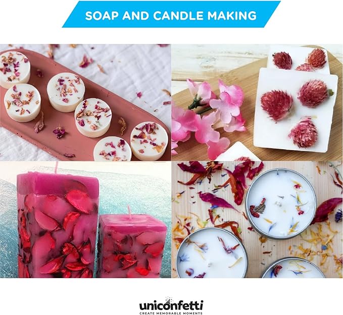 Dried Flower Red Rose Biodegradable Confetti - Real Flower Petals for Weddings, Flower Girl Toss, Wedding Send Off Ideas, Party Table Decoration | Boxed - 8oz (0.5lbs)