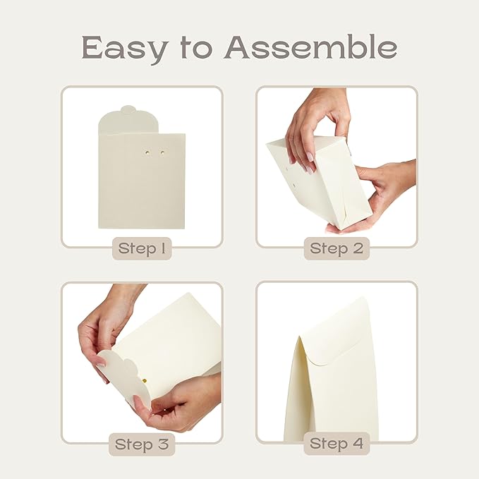 Boxes Craftory Pack of 20 Party Favor Boxes (4.52 x 2.16 x 7 inch) - Ideal for Wedding, Baby Shower and Bridal Shower Gift Bags - White