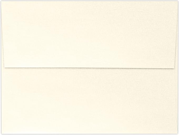 LUXPaper A7 Invitation Envelopes | Peel & Press | 5 1/4" x 7 1/4" | Champagne Metallic | 80lb. Text | 250 Qty