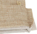 Gift Bags, 8 x 12 Inch Light Brown Linen Drawstring Bags, Pack of 30