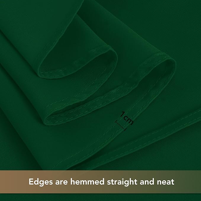 sancua Square Tablecloths 60x60 Inch Hunter Green, 2 Pack - Fabric Table Cloth for Square or Round Tables, Washable Polyester Table Cover for Christmas Dinner, Holiday Party, Display Tables