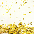 Gold Metallic Foil Confetti Strips, 1000 Grams for Party Decor