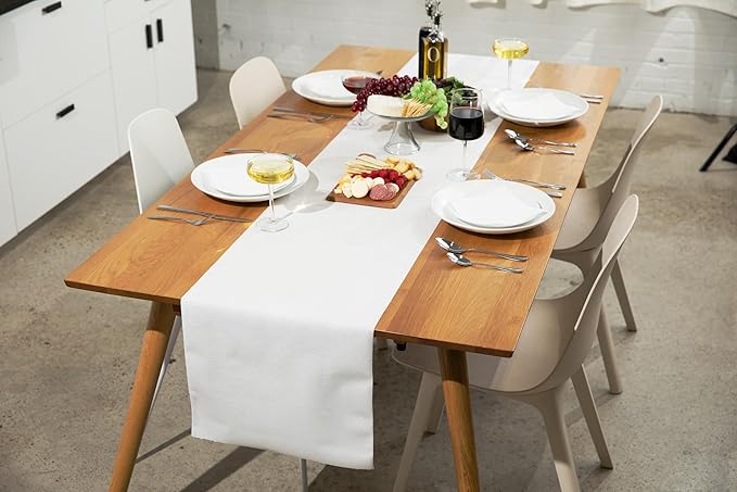American Homestead Paper Table Runner Roll - 78 ft. Disposable Linen-Like Table Cover Roll - 20 Perforated Table Runners (16" x 48") for Parties, Weddings, and Events - Light Brown