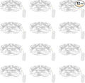 Lakumu 12 Pack Fairy Lights Battery Operated String Lights -7FT 20LED Fairy Lights Silver Wire Firefly Starry Moon Lights for DIY Christmas Decorations Party Wedding Centerpiece Table Decor Cool White