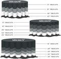 Tablecloths: Round Ivory Waterproof Polyester, 70 to 132 Inch