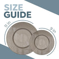 Disposable Plastic Party Plates, 80 Count with 9 and 11 Inch Sizes