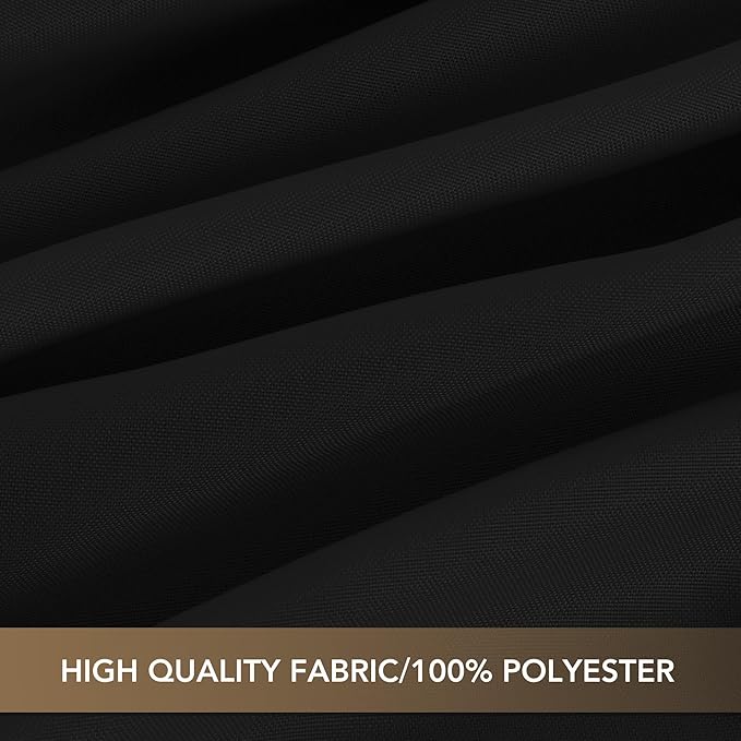 sancua Black Square Tablecloths 54x54 Inch - Fabric Table Cloth for Square or Round Tables, Washable Polyester Table Cover for Dinner, Holiday Party, Decorative Display Tables