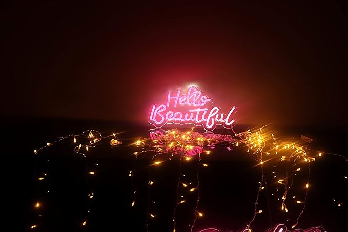 Lighted Neon Sign, 17.55 Inch LED Wall Décor with USB Power