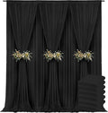 30x10ft Backdrop Curtains for Parties, 6 Panels 5x10ft Curtains Photography Drapes Rod Pocket Curtain Backdrop for Birthday Wedding Baby Shower Home Decor