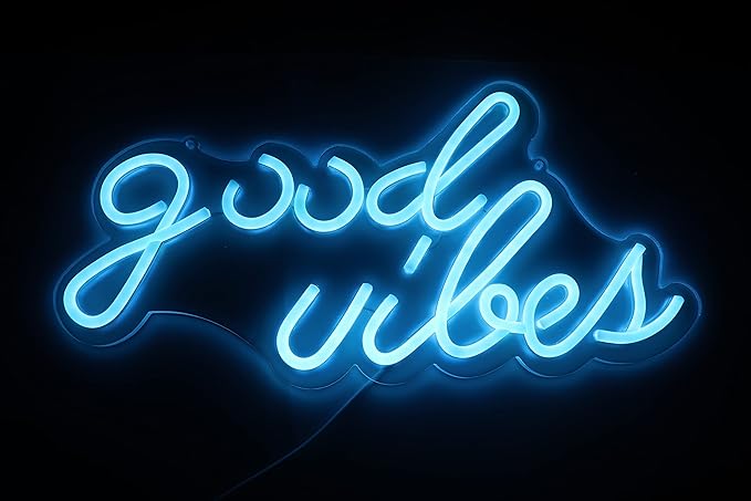 Lighted Neon Signs Green LED Wall Night Light, 7.9 x 15.7 in USB Powered