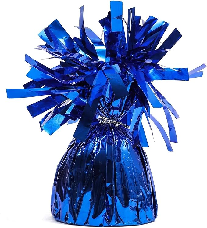 Balloon Weights, Blue 15 Pack, 6 Oz Round Plastic Table Anchors