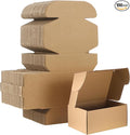 Qilery 100 Pcs Shipping Boxes Cardboard Gift Corrugated Cardboard Brown Boxes Mailer Packaging for Mailing Small Business Present (11 x 8 x 5 Inches)