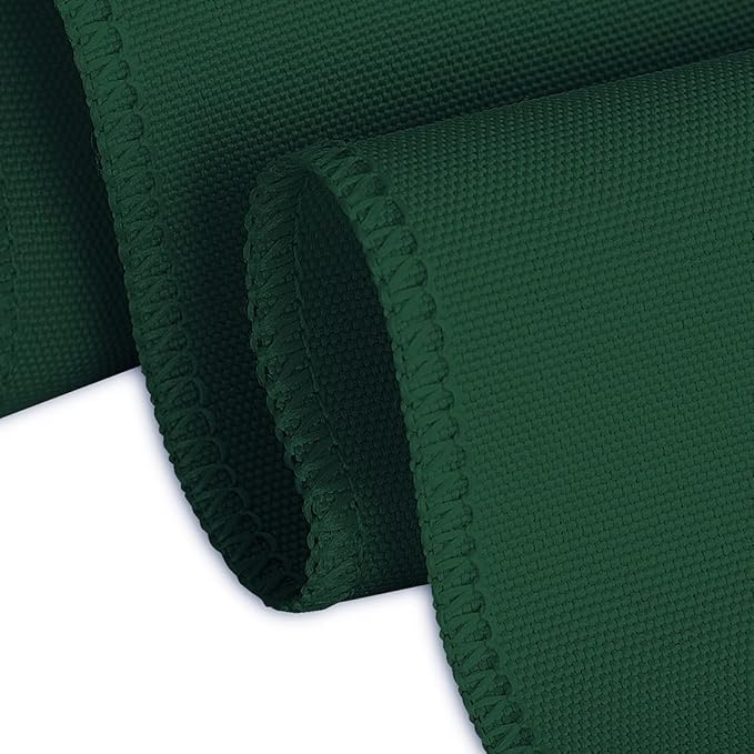LTC LINENS 5 Pack 90 Inch Round Tablecloth Hunter Green - Wrinkle Resistant Table Cloth for Round Table -Washable Polyester Fabric Table Cover for Wedding, Party