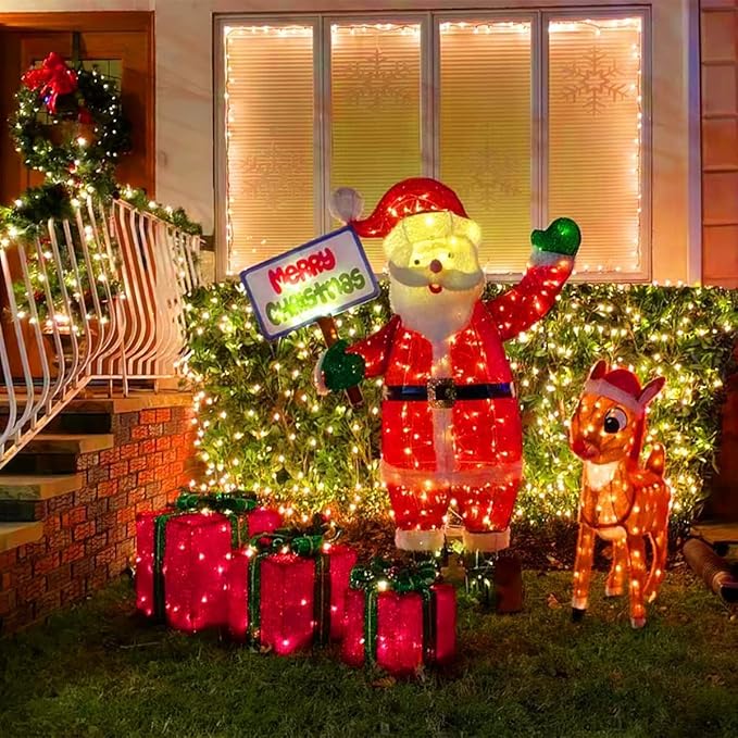 String Lights, 315 Ft Warm White LED Christmas Lights with Remote and Timer