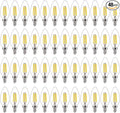 FLSNT 48 Pack Dimmable LED Candelabra Bulbs, 40W Equivalent LED Chandelier Light Bulbs, E12 Base, 5000K Daylight UL,CA65 Listed.