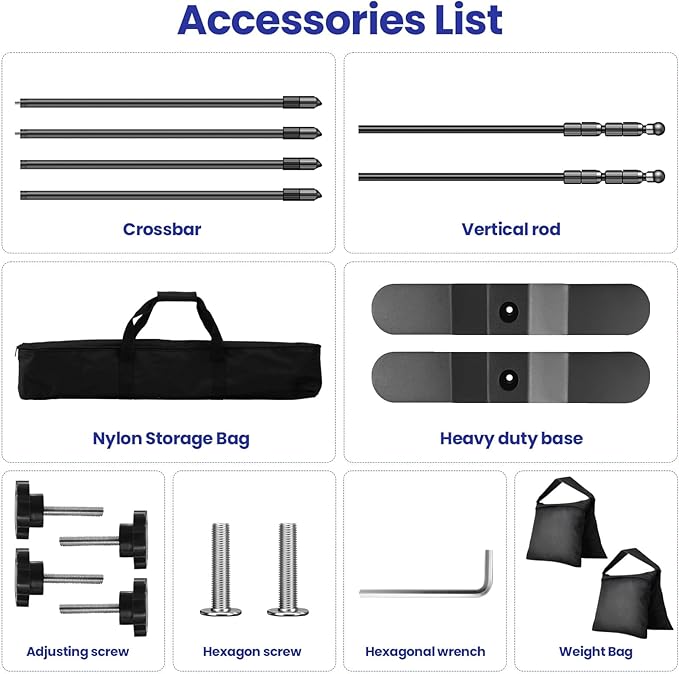 Background Support Equipment: Aluminum Telescopic Backdrop Stand, 3.4-8 Ft