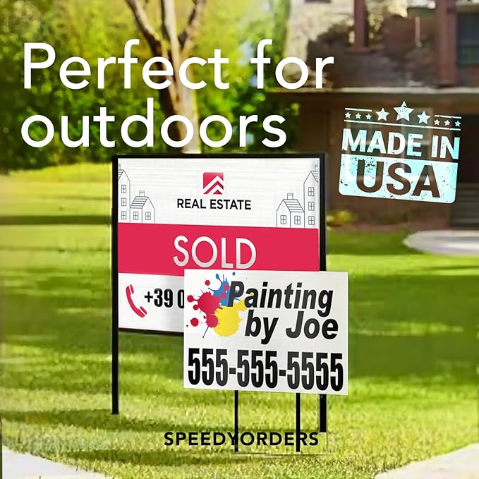 Custom Metal Signs, Personalized Aluminum, Business Safety Signs, Waterproof Outdoor, White Aluminum (10x7 In, Black Background)