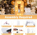 Party Supplies Light-Up Marquee Number Sign, 3 Ft Foam Board Decor