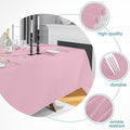 Tablecloths, 6 Pack Pink Rectangular Polyester, 90 x 156 Inch