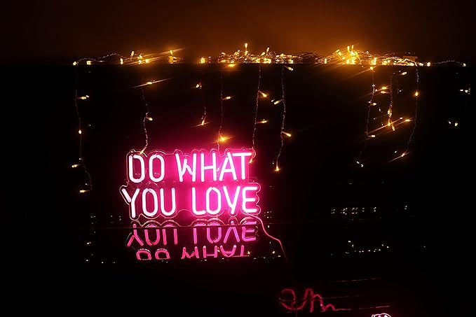 Lighted Neon Sign Wall Light, USB Powered Acrylic LED Decor, 15.6 Inch