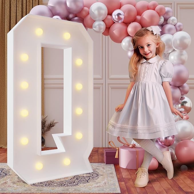 Party Supplies Marquee Light Up Letter Set, 4 Ft Foam Board Decor