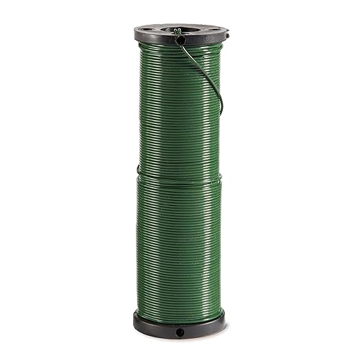 FloraCraft 20 Gauge Floral Wire 0.5 Pound Spool Green