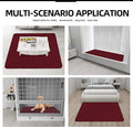 Christmas Red Sofa Slipcover for L-Shape Sectional, Quilted Microfiber