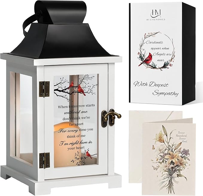 Decorative Candle Lantern with Wood, Iron Sheet and LED Candle