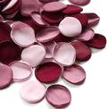 Floroom 300pcs Rose Petals Burgundy Maroon Mauve Faux Silk Flower Petals for Wedding Flower Girl Basket Aisle Scatter Table Centerpieces Party Confetti Bridal Shower Romantic Night Decoration