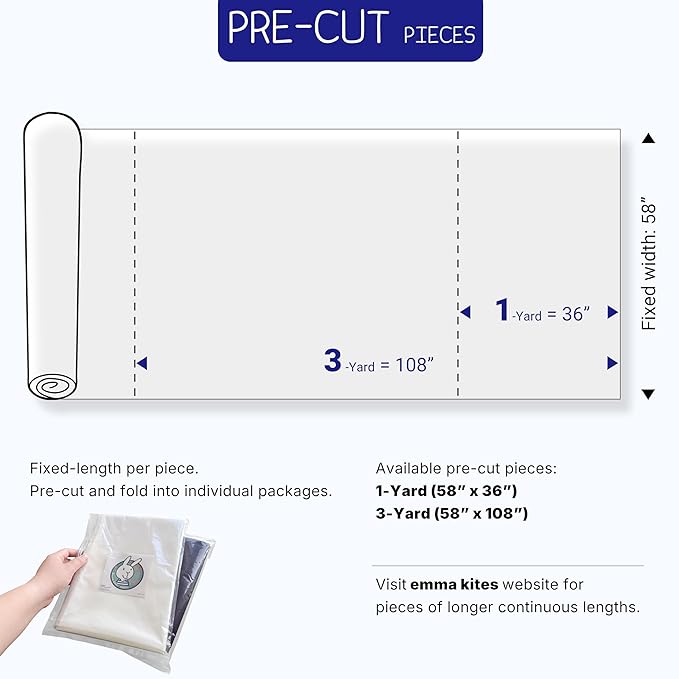 emma kites White Ripstop Nylon PU3000 Waterproof 1.9 oz 70D Diamond Grid Tear Resistant for Tent Rainfly Rain Kilt Poncho Dry Bag Backpack Bike Cover (Selvedge Removed) Pre-Cut 1 Yard