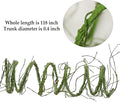 Artificial Tree Vine Garland, 118 Inch Green Poseable Ivy Branches