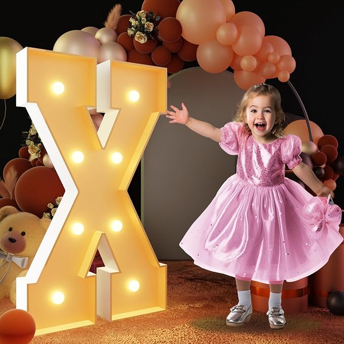 Event Party Supplies, 3 Ft Light Up Marquee Letters for Birthday Parties