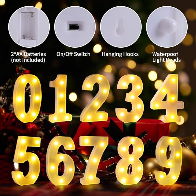 4th Birthday Decorations for Girls and Boys,4 Year Old Birthday Decorations for Centerpieces Table,Light Up Numbers 4 Sign Led for Party Backdrop Wall Decor for Wedding Anniversary Home