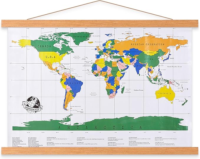 Magnetic Poster Hanger, 39x27 39 x 13 39x23 Poster Frame Wood Wooden Magnet Print Posters Dowel Scroll Hanger Hangers Hanging Kit for Walls Map Canvas Artwork (Teak Wood, 39")