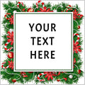 100-1000pcs Custom Stickers Merry Christmas Stickers Personalized Labels Adhesive Xmas Decorative Envelope Seals Stickers for Cards Gift Boxes(VSquare-3)