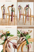 Artificial Flowers for Wedding Aisle Pews, 8 Pcs Marsala and Blush