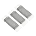 MECCANIXITY 114 Yards/345 Feet Metal Floral Wire 21 Gauge Silver Tone Flexible Paddle Thin Floral Wires for Craft, Christmas Wreath, Flower Arrangement, Wedding, Total 3 Roll