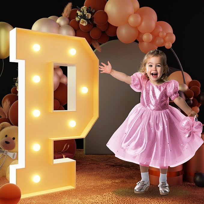 Party Supplies 3 Ft Light Up Marquee Letters Foam Board Decor