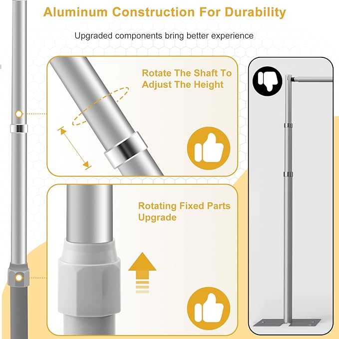 Pipe and Drape Backdrop Stand, Adjustable 10 x 10 ft Heavy Duty Frame