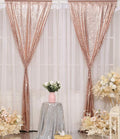 Sequin Backdrop Panels, Rose Gold, 5 x 10 Ft, Pack of 2