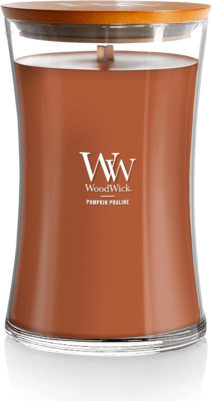 Jar Candle Pumpkin Praline Scent with Soy Blend Wax, Orange, 2.45 lb