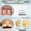 Vase Fillers with 12 Floating Flowers and 12 Candles, Unscented